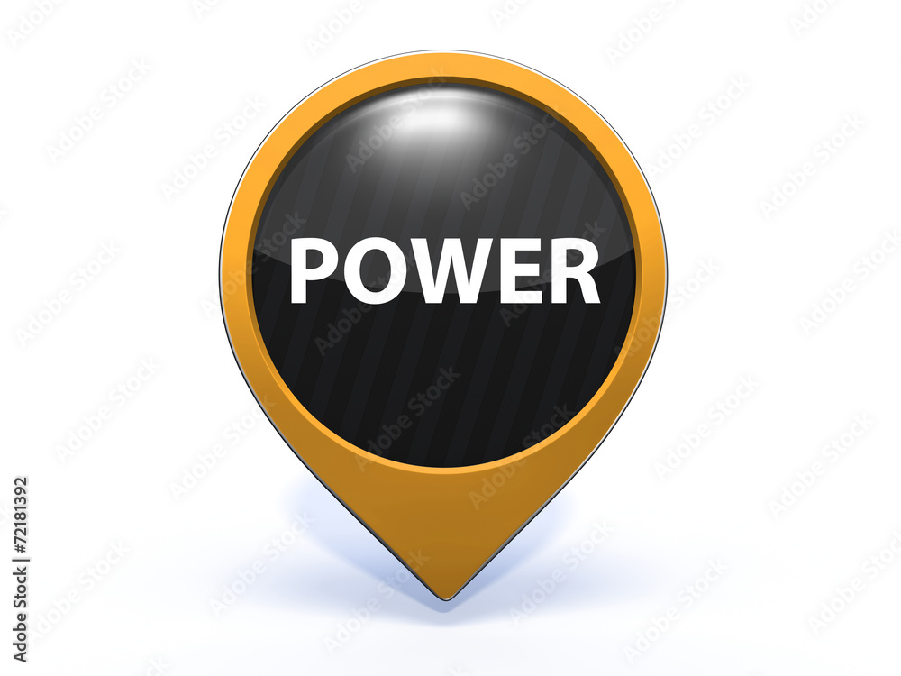 power pointer icon on white background power pointer icon on white background