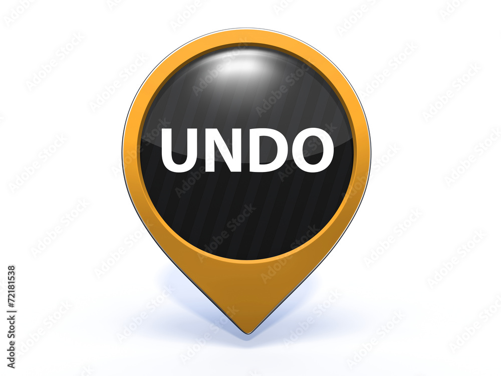 undo pointer icon on white background undo pointer icon on white background