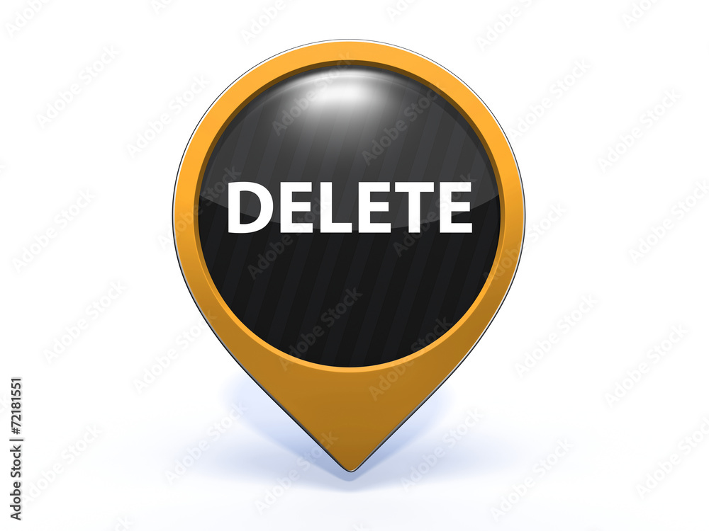 delete pointer icon on white background delete pointer icon on white background