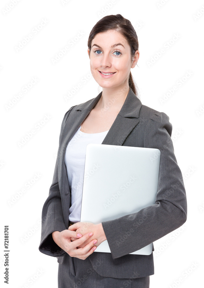 Business woman with laptop Business woman with laptop