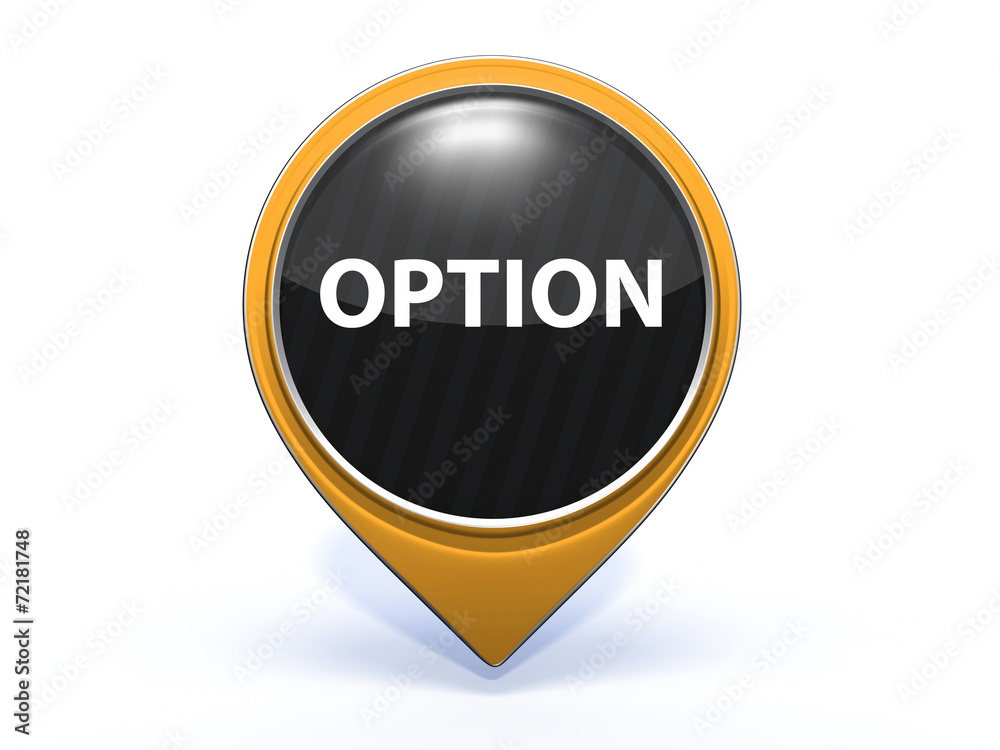 option pointer icon on white background option pointer icon on white background