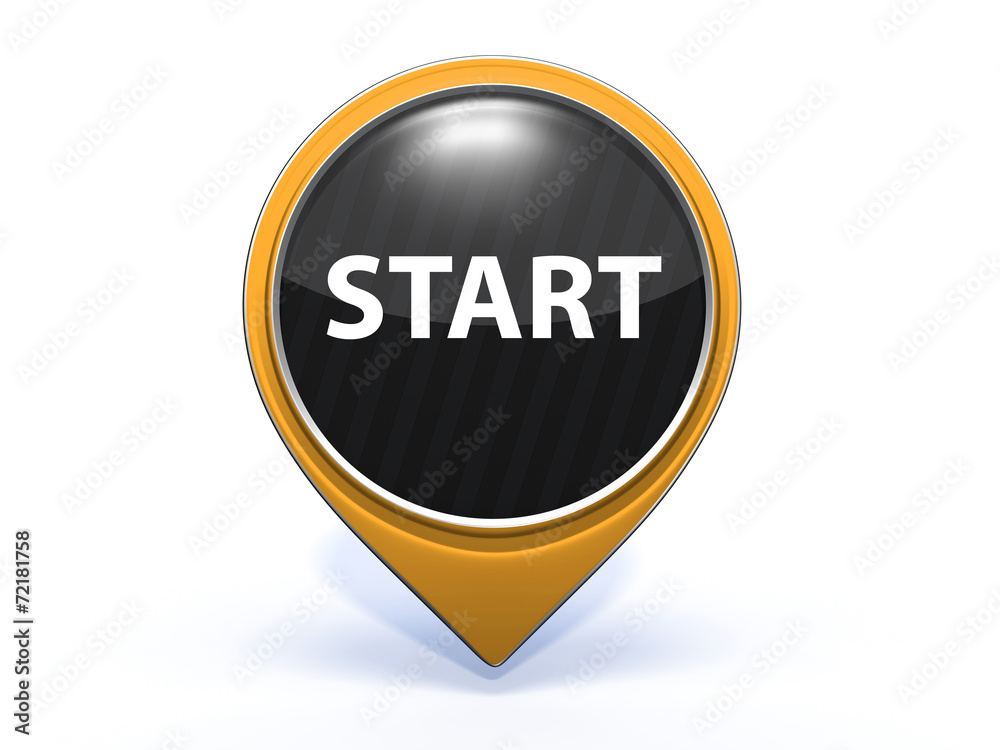start pointer icon on white background start pointer icon on white background