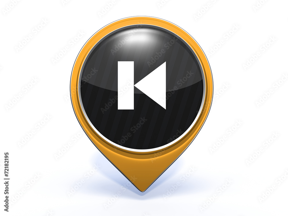 prev pointer icon on white background prev pointer icon on white background