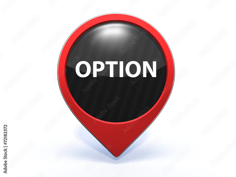 option pointer icon on white background option pointer icon on white background