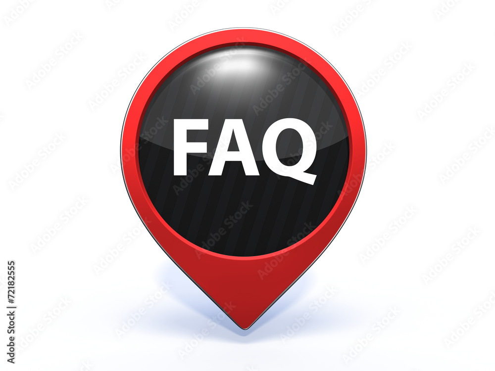 faq pointer icon on white background faq pointer icon on white background