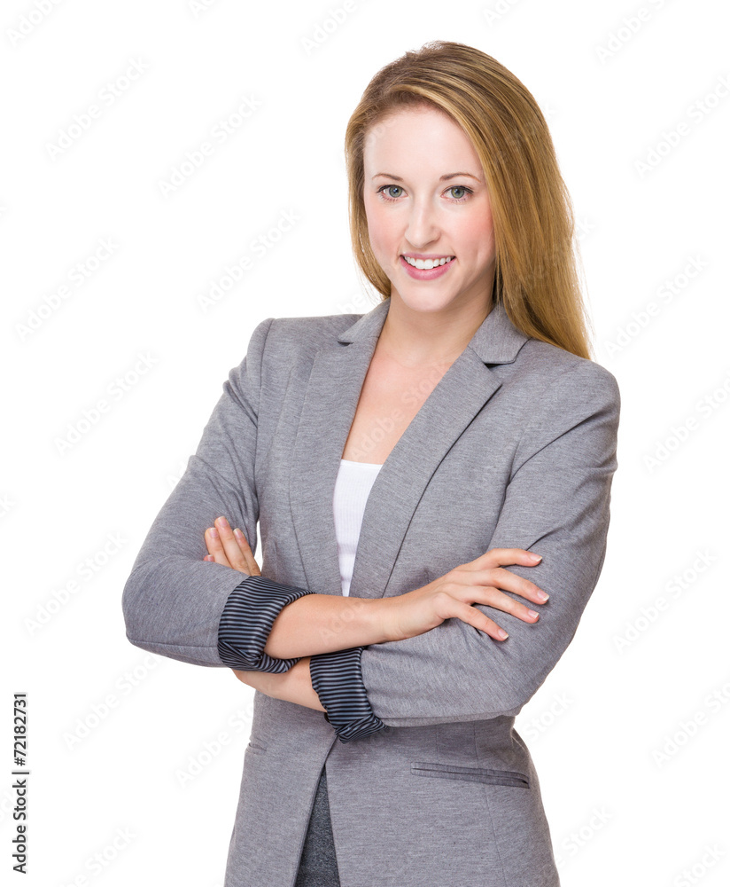 Caucasian business woman Caucasian business woman