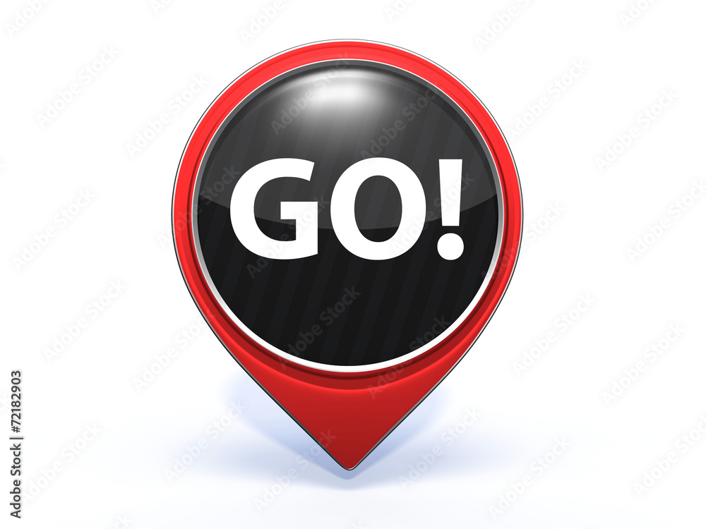 go pointer icon on white background go pointer icon on white background