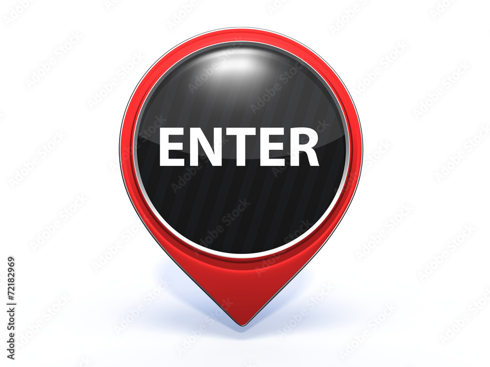 enter pointer icon on white background enter pointer icon on white background