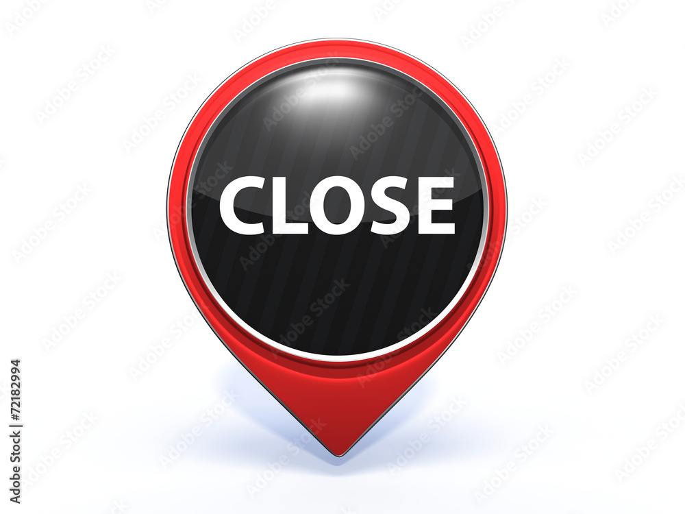 close pointer icon on white background close pointer icon on white background