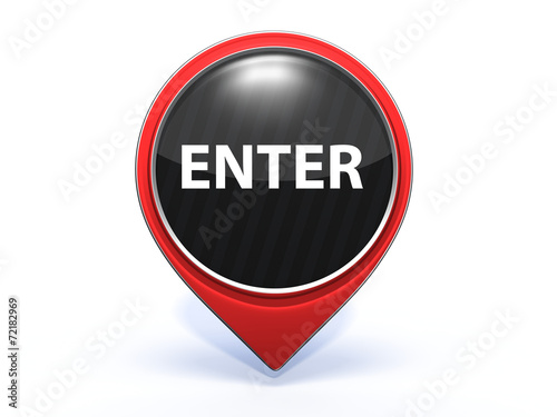 Free Download enter pointer icon on white background - GFXLoad
