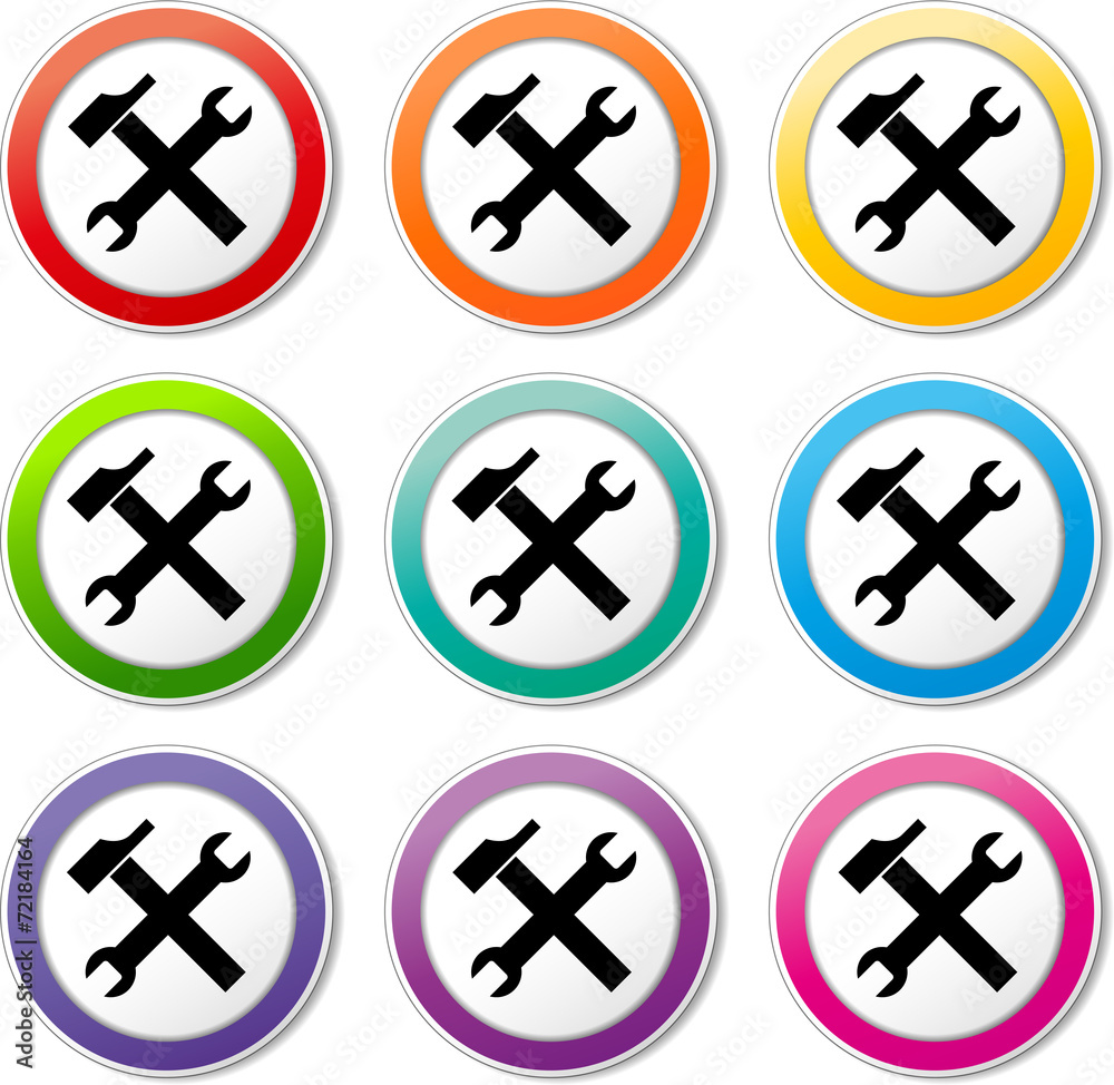 Obraz premium tools icons