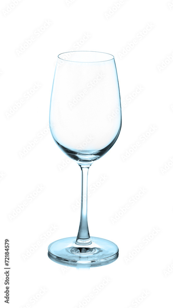Empty wine glass. isolated on a white background Empty wine glass. isolated on a white background