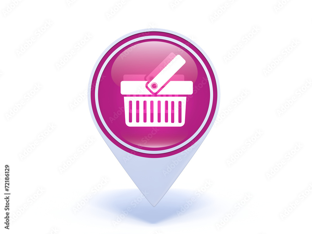shopping cart pointer icon on white background shopping cart pointer icon on white background