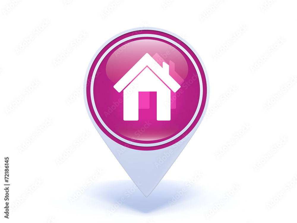 home pointer icon on white background home pointer icon on white background