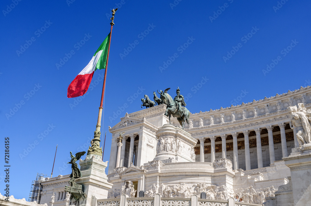 Obraz premium Roma, Altare della Patria o Vittoriano, monumento nazionale