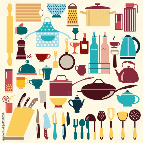 kitchenware set - Illustration