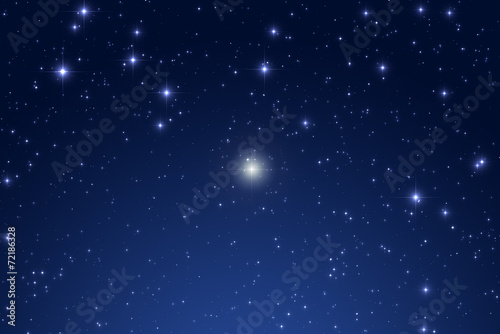 Cristmas star on a dark sky.