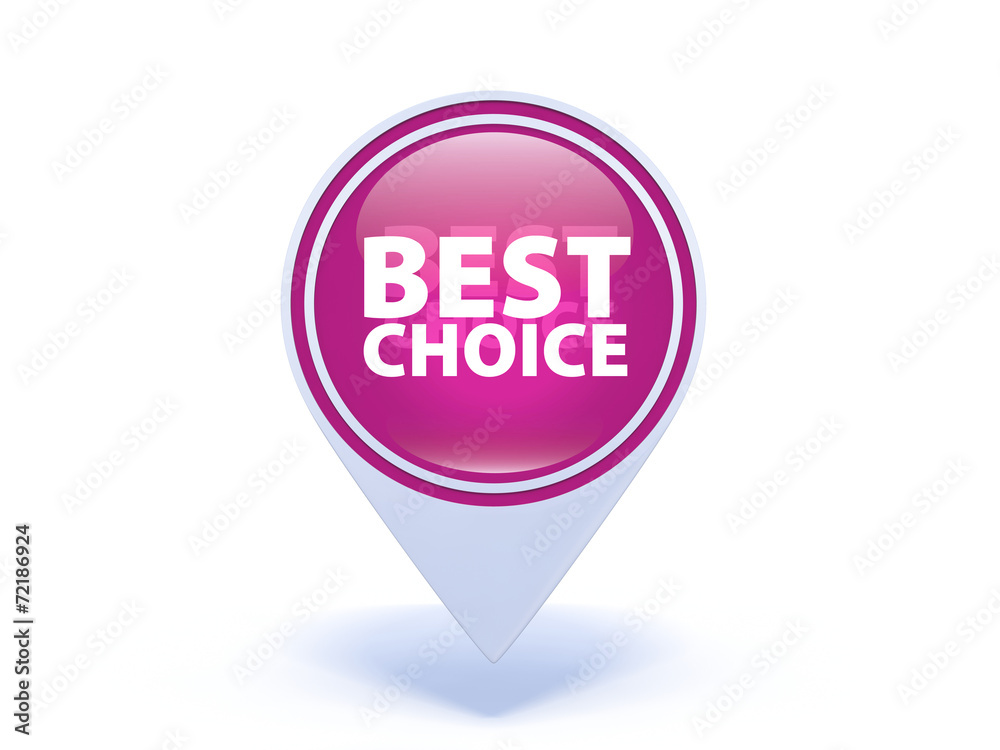 Best choice pointer icon on white background Best choice pointer icon on white background