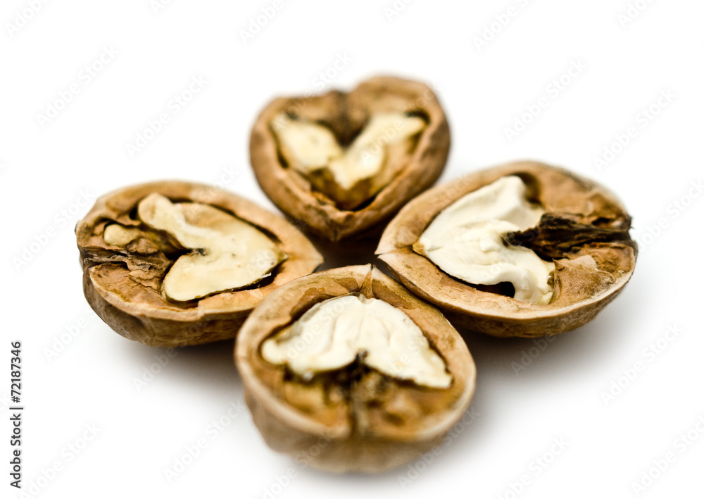 halves of walnuts halves of walnuts