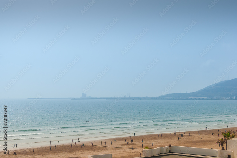 View of Agadir coastline