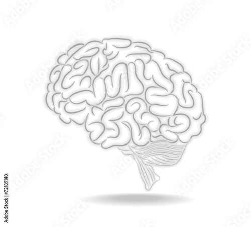 Thoughts brain abstract Illustration