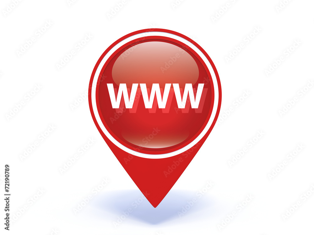 www pointer icon on white background