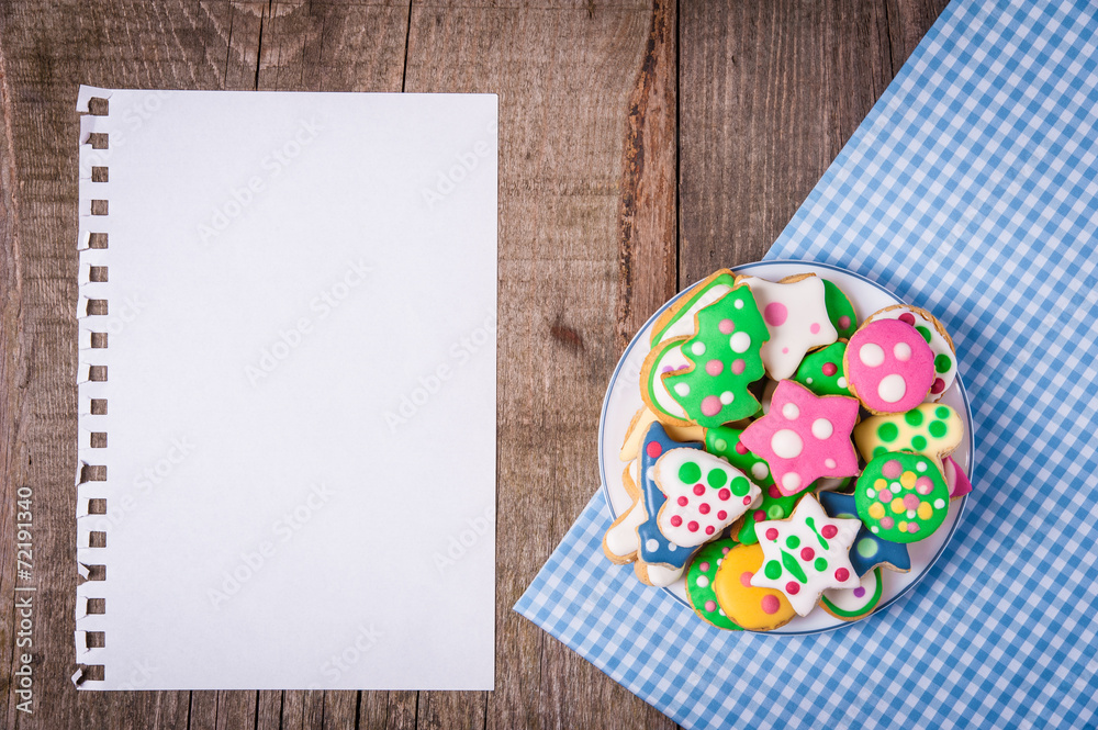 Gingerbread cookies background Gingerbread cookies background