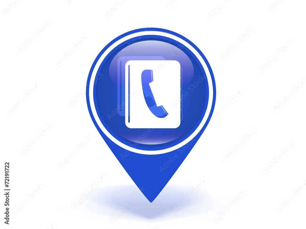 phonebook pointer icon on white background phonebook pointer icon on white background