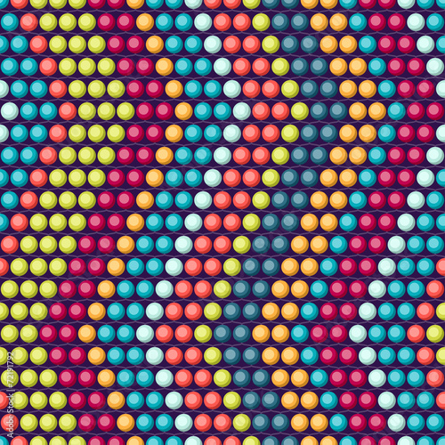 Ethnic african beads abstract color seamless pattern.
