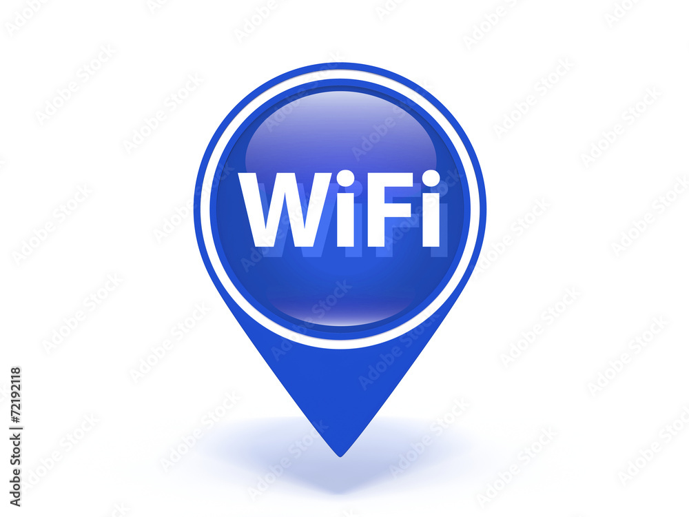 wifi pointer icon on white background wifi pointer icon on white background
