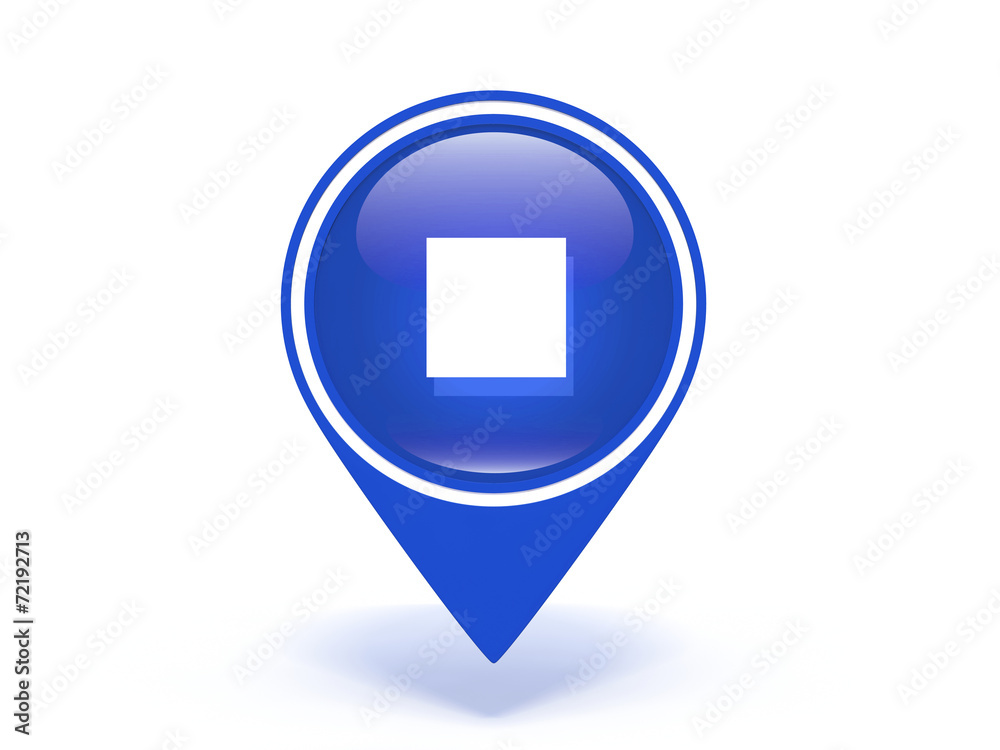 stop pointer icon on white background stop pointer icon on white background
