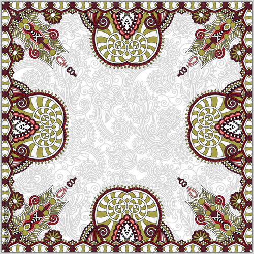 invitation card with neat ethnic background, royal ornamental de