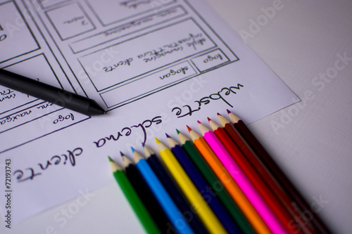 Obraz na plátně bozzetto schema web
