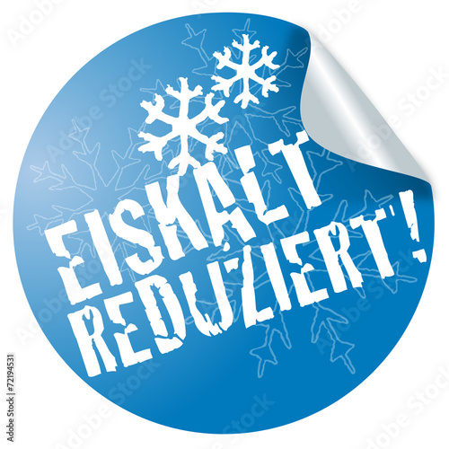 Eiskalt reduziert ! Button, Icon