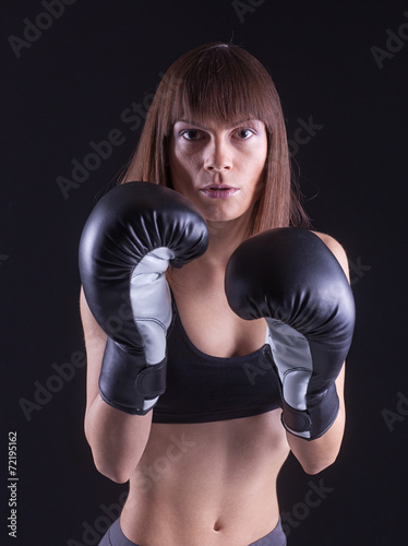 Woman boxer © nenadaksic