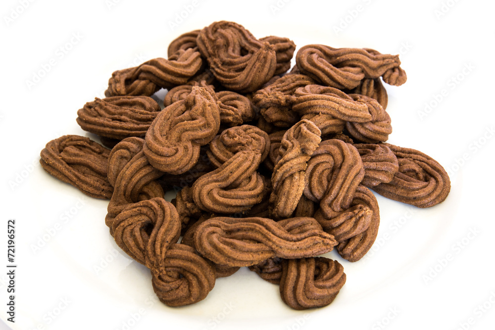 Obraz premium Biscotti viennesi al cacao