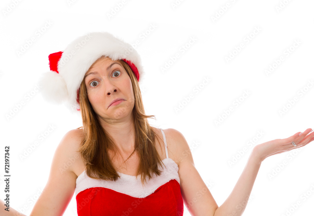 model isolated on plain background puzzled confused lost model isolated on plain background puzzled confused lost