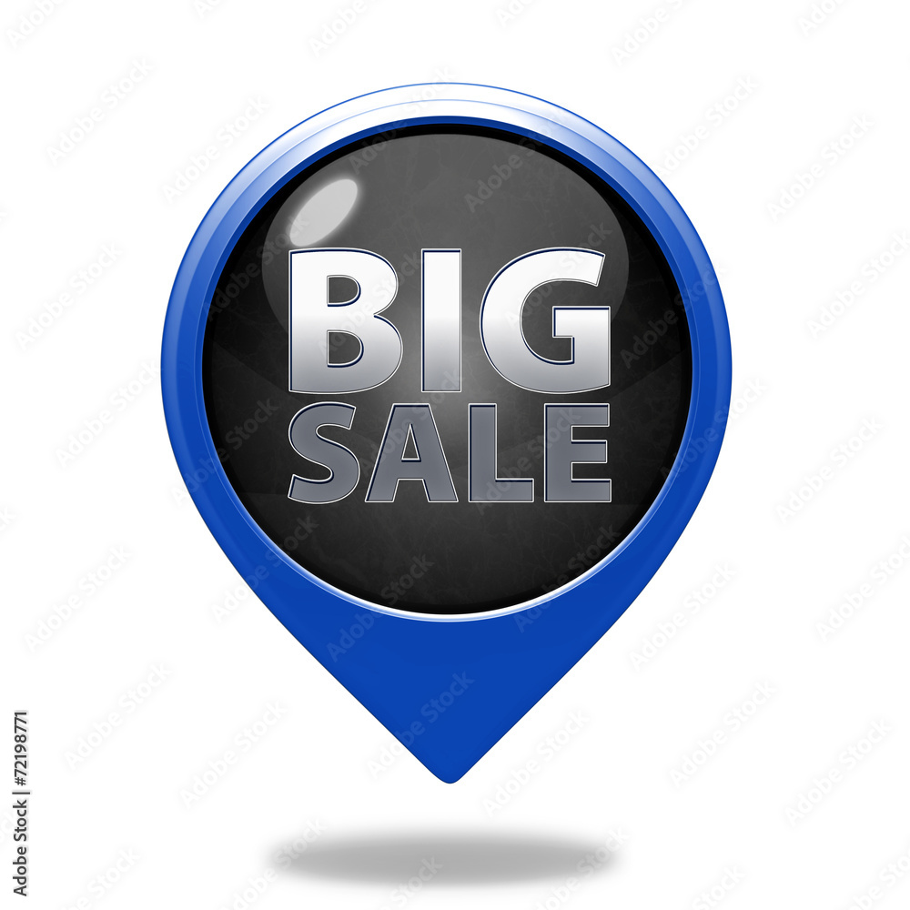 Big sale pointer icon on white background Big sale pointer icon on white background