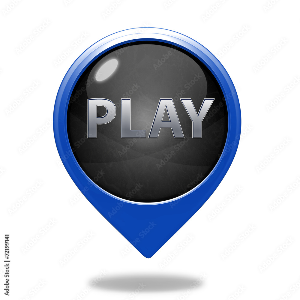 play pointer icon on white background play pointer icon on white background