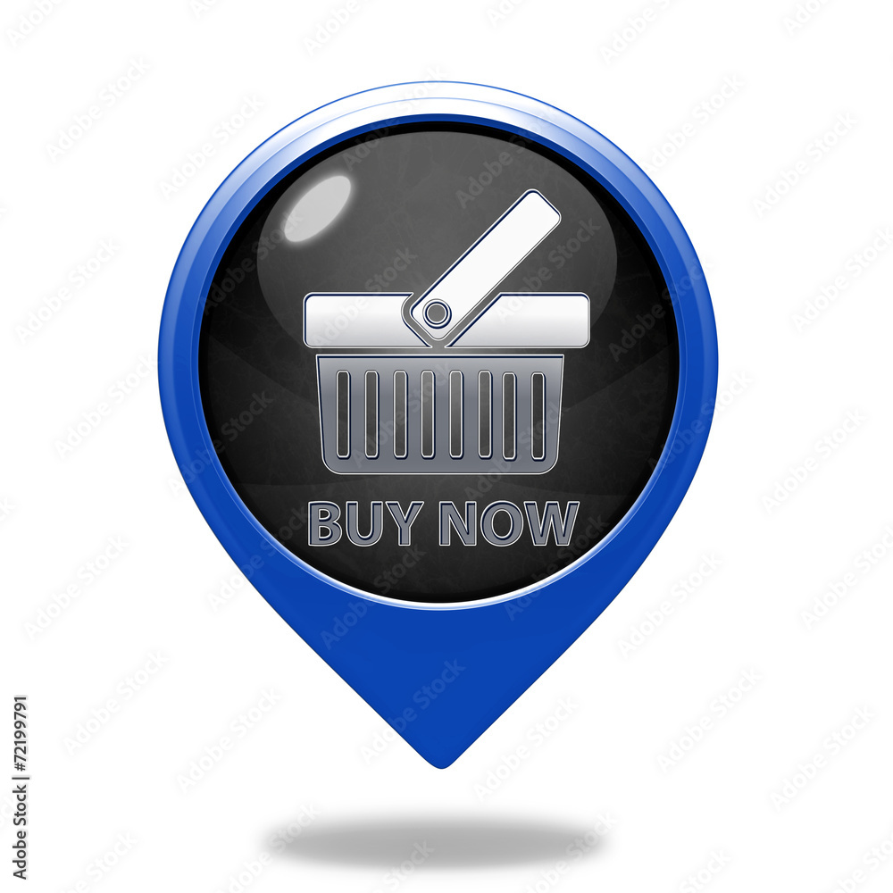 Buy now pointer icon on white background Buy now pointer icon on white background