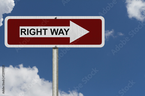 This is the right way