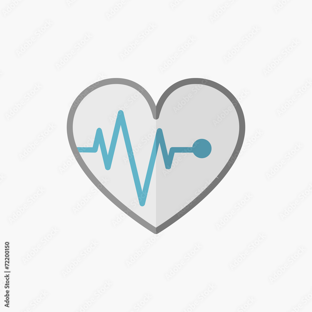 ECG Flat Icon ECG Flat Icon