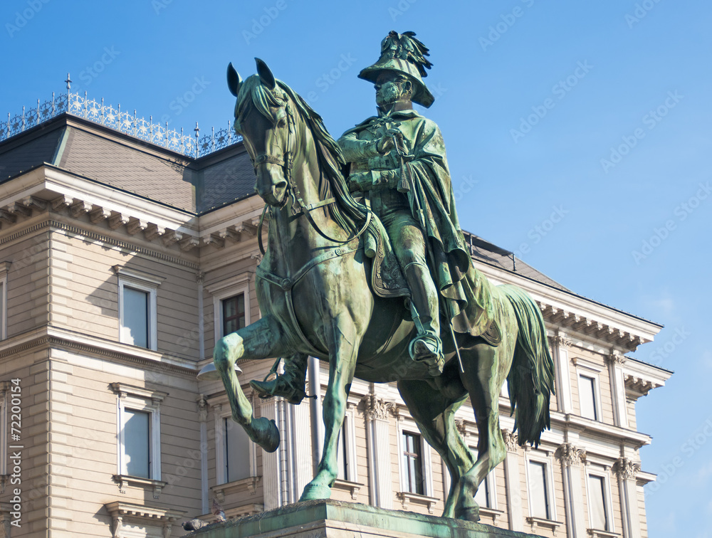 Monument to Karl Schwarzenberg in Vienna