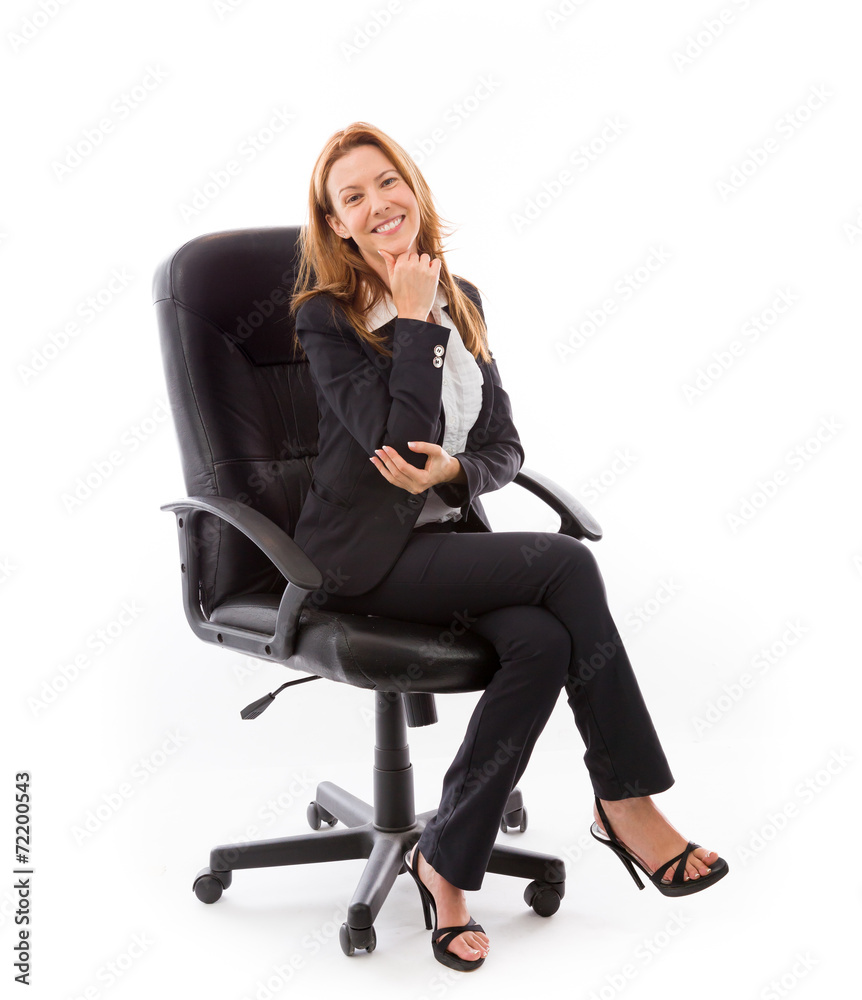 model isolated on plain background thinking model isolated on plain background thinking