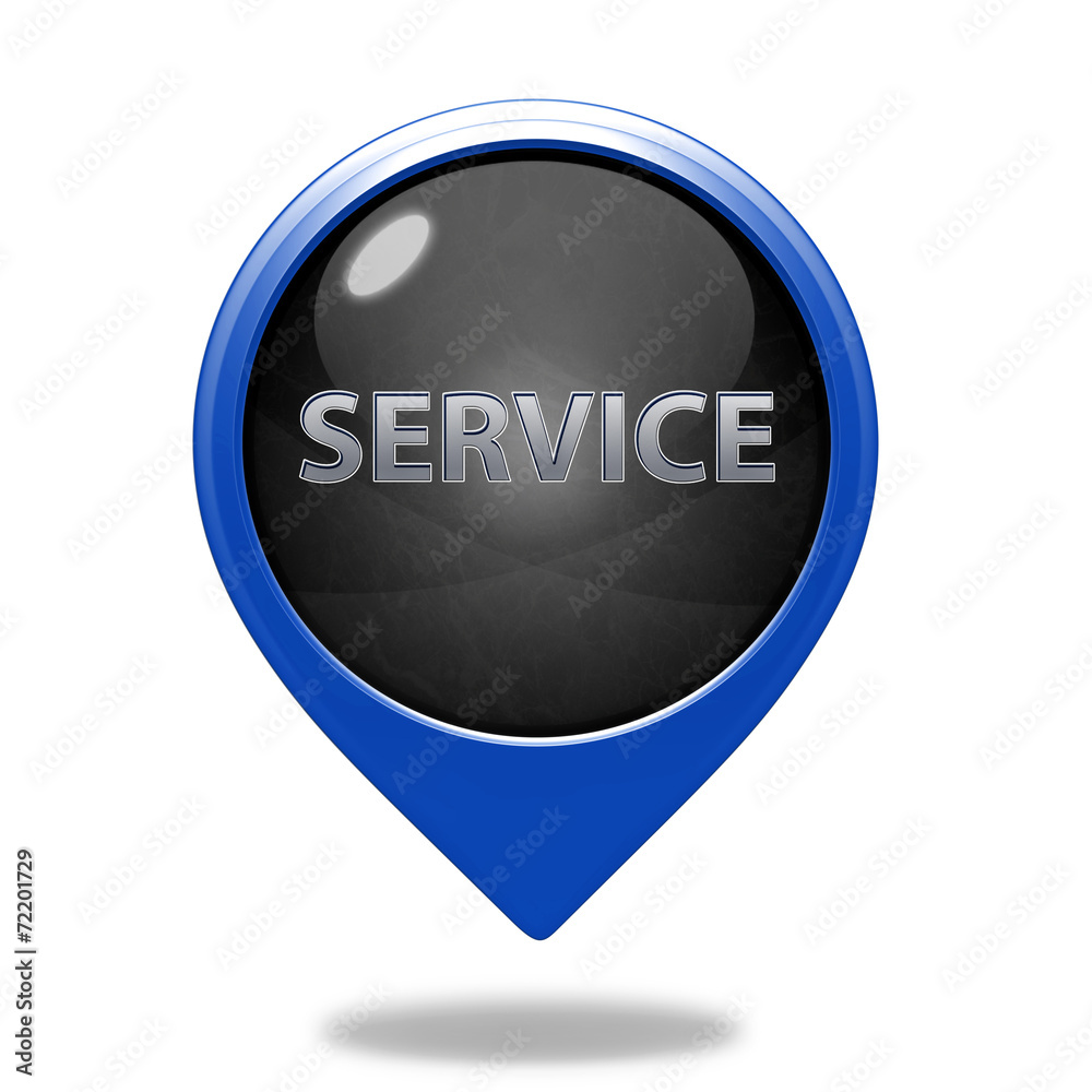 Service pointer icon on white background Service pointer icon on white background