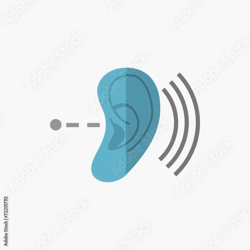 Deafness Flat Icon