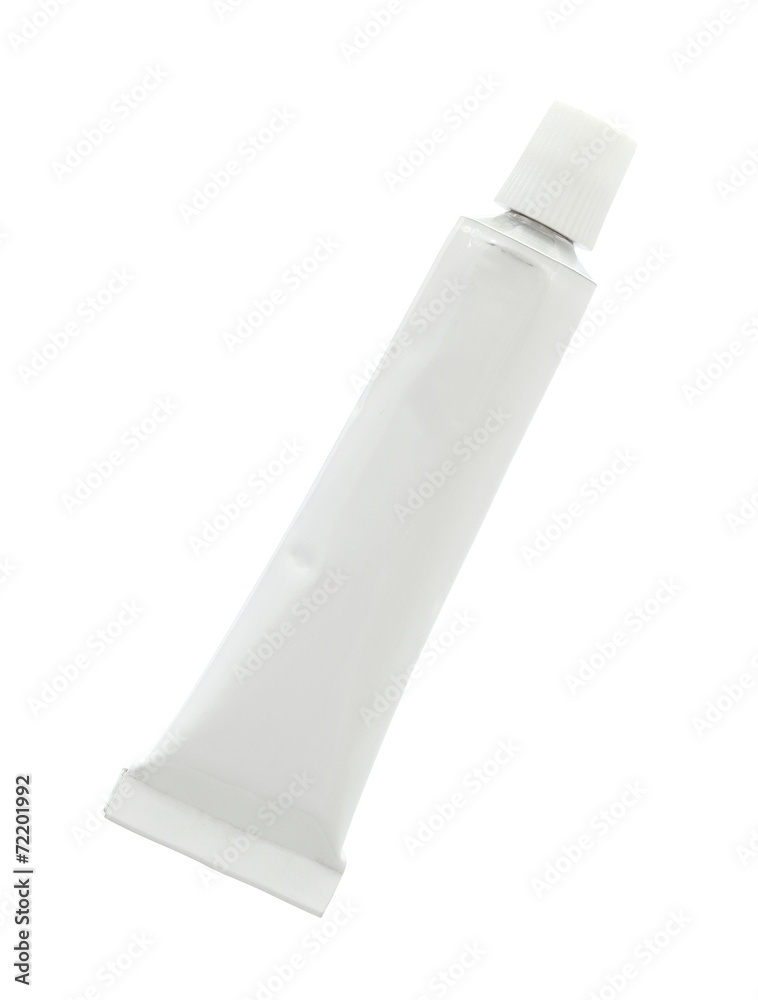 Aluminum cream tube (with clipping path) isolated on white Aluminum cream tube (with clipping path) isolated on white