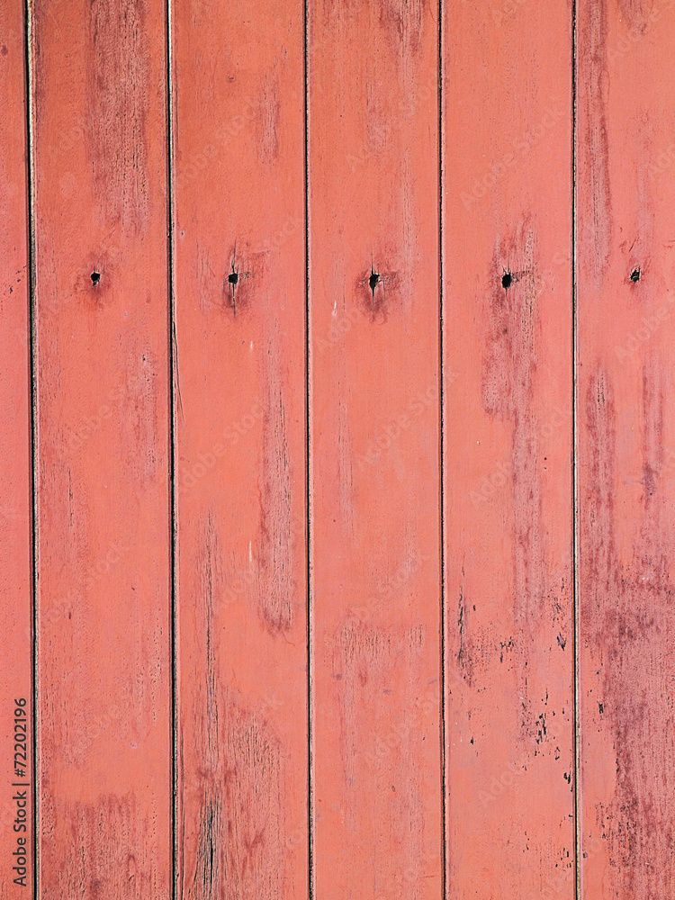 Obraz premium Wood plank red