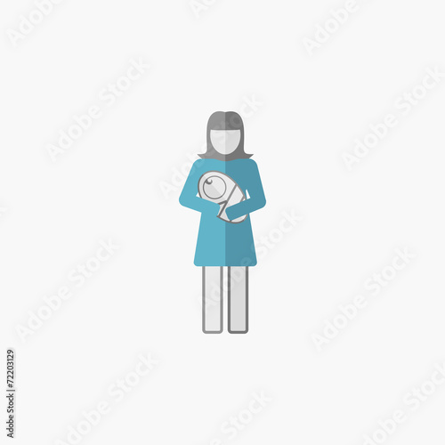 Maternity Flat Icon