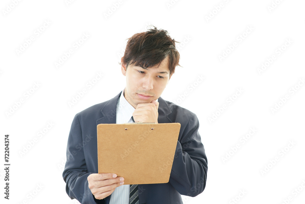 苦悩するビジネスマン 苦悩するビジネスマン
